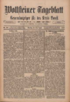 Wollsteiner Tageblatt: Generalanzeiger für den Kreis Bomst: mit der Gratis-Beilage: "Blätter und Blüten" 1910.08.23 Nr196