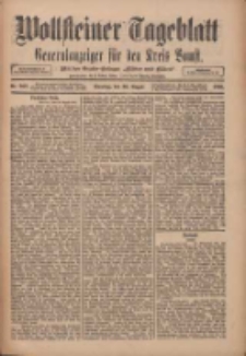 Wollsteiner Tageblatt: Generalanzeiger für den Kreis Bomst: mit der Gratis-Beilage: "Blätter und Blüten" 1910.08.30 Nr202