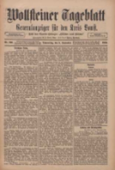 Wollsteiner Tageblatt: Generalanzeiger für den Kreis Bomst: mit der Gratis-Beilage: "Blätter und Blüten" 1910.09.08 Nr210