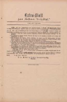 Kostener Kreisblatt: amtliches Ver&ouml;ffentlichungsblatt f&uuml;r den Kreis Kosten 1899.04.01 Extra Blatt