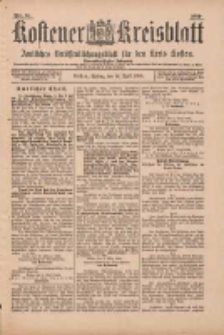 Kostener Kreisblatt: amtliches Ver&ouml;ffentlichungsblatt f&uuml;r den Kreis Kosten 1899.04.14 Jg.34 Nr30