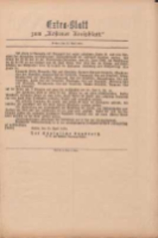 Kostener Kreisblatt: amtliches Veröffentlichungsblatt für den Kreis Kosten 1899.04.15 Extra Blatt