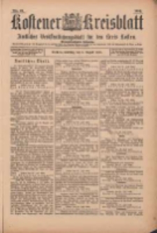 Kostener Kreisblatt: amtliches Ver&ouml;ffentlichungsblatt f&uuml;r den Kreis Kosten 1899.08.01 Jg.34 Nr61
