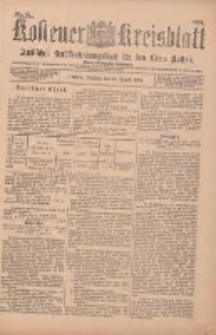 Kostener Kreisblatt: amtliches Veröffentlichungsblatt für den Kreis Kosten 1899.08.22 Jg.34 Nr67