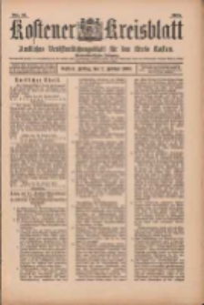 Kostener Kreisblatt: amtliches Ver&ouml;ffentlichungsblatt f&uuml;r den Kreis Kosten 1900.02.02 Jg.35 Nr10