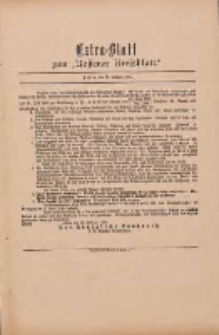 Kostener Kreisblatt: amtliches Veröffentlichungsblatt für den Kreis Kosten 1900.02.28 Extra Blatt