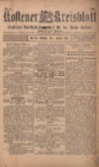 Kostener Kreisblatt: amtliches Veröffentlichungsblatt für den Kreis Kosten 1901.01.01 Jg.36 Nr1
