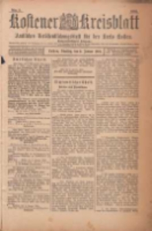 Kostener Kreisblatt: amtliches Veröffentlichungsblatt für den Kreis Kosten 1901.01.08 Jg.36 Nr3