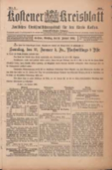 Kostener Kreisblatt: amtliches Veröffentlichungsblatt für den Kreis Kosten 1901.01.15 Jg.36 Nr5