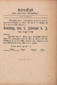 Kostener Kreisblatt: amtliches Ver&ouml;ffentlichungsblatt f&uuml;r den Kreis Kosten 1901.01.26 Extra Blatt
