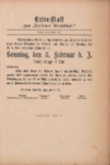 Kostener Kreisblatt: amtliches Veröffentlichungsblatt für den Kreis Kosten 1901.01.26 Extra Blatt