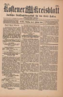 Kostener Kreisblatt: amtliches Veröffentlichungsblatt für den Kreis Kosten 1901.02.05 Jg.36 Nr11