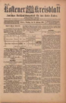 Kostener Kreisblatt: amtliches Veröffentlichungsblatt für den Kreis Kosten 1901.02.26 Jg.36 Nr17