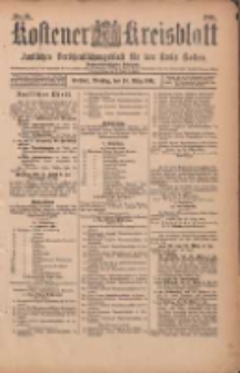 Kostener Kreisblatt: amtliches Veröffentlichungsblatt für den Kreis Kosten 1901.03.19 Jg.36 Nr23
