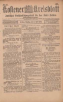 Kostener Kreisblatt: amtliches Veröffentlichungsblatt für den Kreis Kosten 1901.04.02 Jg.36 Nr27
