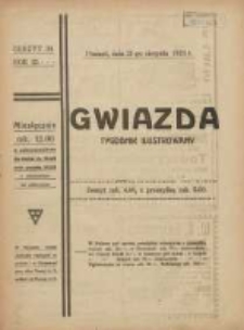 Gwiazda: tygodnik narodowy ilustrowany 1921.08.21 R.20 Nr34