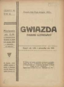 Gwiazda: tygodnik narodowy ilustrowany 1921.08.28 R.20 Nr35