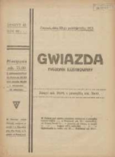 Gwiazda: tygodnik narodowy ilustrowany 1921.10.23 R.20 Nr43