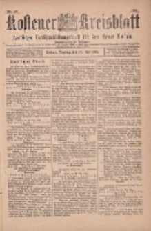 Kostener Kreisblatt: amtliches Ver&ouml;ffentlichungsblatt f&uuml;r den Kreis Kosten 1901.05.28 Jg.36 Nr43