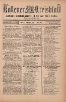 Kostener Kreisblatt: amtliches Veröffentlichungsblatt für den Kreis Kosten 1901.06.04 Jg.36 Nr45