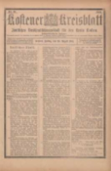 Kostener Kreisblatt: amtliches Veröffentlichungsblatt für den Kreis Kosten 1901.08.23 Jg.36 Nr68