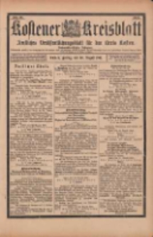 Kostener Kreisblatt: amtliches Veröffentlichungsblatt für den Kreis Kosten 1901.08.30 Jg.36 Nr70