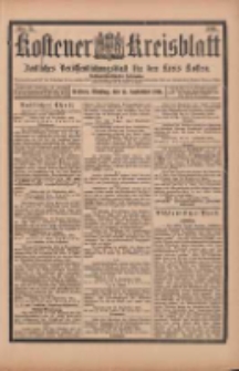 Kostener Kreisblatt: amtliches Ver&ouml;ffentlichungsblatt f&uuml;r den Kreis Kosten 1901.09.17 Jg.36 Nr75