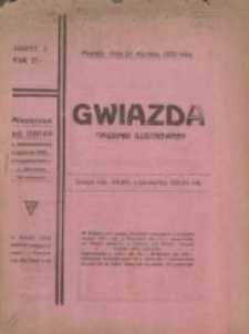 Gwiazda: tygodnik narodowy ilustrowany 1923.01.21 R.22 Nr3