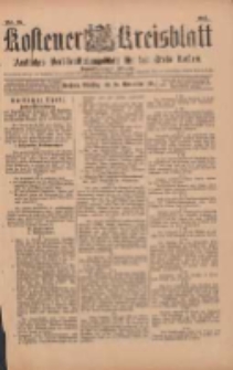 Kostener Kreisblatt: amtliches Veröffentlichungsblatt für den Kreis Kosten 1901.11.26 Jg.36 Nr95