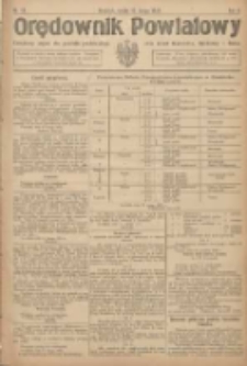 Orędownik Powiatowy: urzędowy organ dla powiatu grodziskiego oraz miast Grodziska, Opalenicy i Buku 1921.02.12 R.2 Nr13
