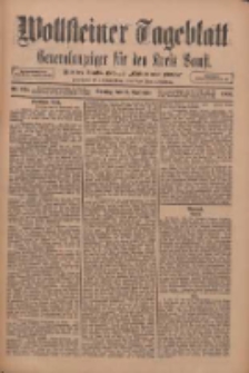 Wollsteiner Tageblatt: Generalanzeiger f&uuml;r den Kreis Bomst: mit der Gratis-Beilage: "Bl&auml;tter und Bl&uuml;ten" 1910.09.25 Nr225