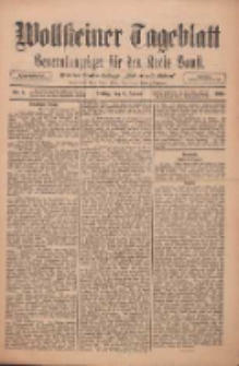 Wollsteiner Tageblatt: Generalanzeiger für den Kreis Bomst: mit der Gratis-Beilage: "Blätter und Blüten" 1911.01.06 Nr5