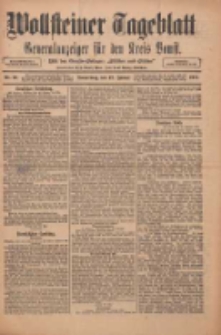 Wollsteiner Tageblatt: Generalanzeiger f&uuml;r den Kreis Bomst: mit der Gratis-Beilage: "Bl&auml;tter und Bl&uuml;ten" 1911.01.12 Nr10