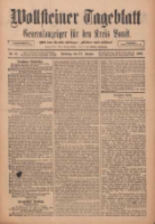 Wollsteiner Tageblatt: Generalanzeiger für den Kreis Bomst: mit der Gratis-Beilage: "Blätter und Blüten" 1911.01.17 Nr14