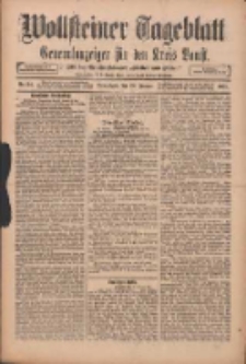 Wollsteiner Tageblatt: Generalanzeiger für den Kreis Bomst: mit der Gratis-Beilage: "Blätter und Blüten" 1911.01.28 Nr24