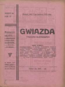 Gwiazda: ilustrowany tygodnik popularny, poświęcony nauce, literaturze, sztuce, sprawom społecznym, godziwej rozrywce 1923.06.17 R.22 Nr24