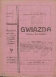 Gwiazda: ilustrowany tygodnik popularny, poświęcony nauce, literaturze, sztuce, sprawom społecznym, godziwej rozrywce 1923.07.08 R.22 Nr27