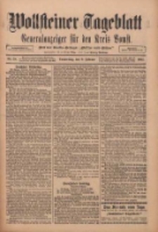 Wollsteiner Tageblatt: Generalanzeiger für den Kreis Bomst: mit der Gratis-Beilage: "Blätter und Blüten" 1911.02.02 Nr28