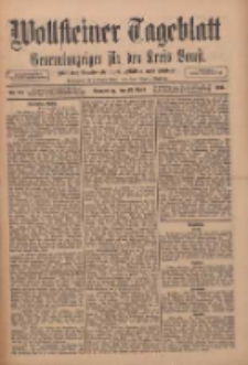 Wollsteiner Tageblatt: Generalanzeiger für den Kreis Bomst: mit der Gratis-Beilage: "Blätter und Blüten" 1911.04.13 Nr88