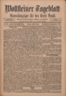 Wollsteiner Tageblatt: Generalanzeiger für den Kreis Bomst: mit der Gratis-Beilage: "Blätter und Blüten" 1911.04.28 Nr99