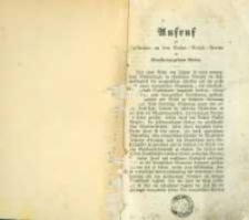 Aufruf zur Theilnahme an dem Gustav-Adolph-Verein im Grossherzogthum Posen