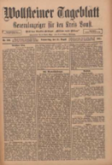 Wollsteiner Tageblatt: Generalanzeiger für den Kreis Bomst: mit der Gratis-Beilage: "Blätter und Blüten" 1911.08.31 Nr204