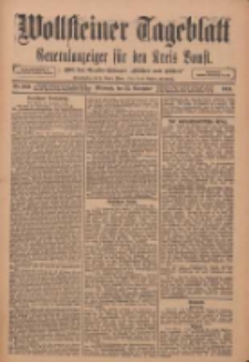 Wollsteiner Tageblatt: Generalanzeiger f&uuml;r den Kreis Bomst: mit der Gratis-Beilage: "Bl&auml;tter und Bl&uuml;ten" 1911.11.15 Nr269