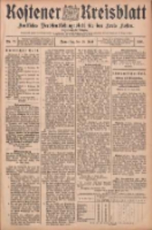 Kostener Kreisblatt: amtliches Veröffentlichungsblatt für den Kreis Kosten 1906.06.28 Jg.41 Nr77