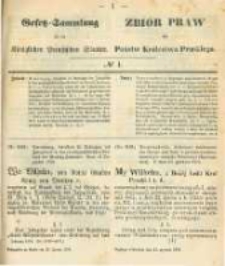 Gesetz-Sammlung für die Königlichen Preussischen Staaten. 1874.01.13 No1