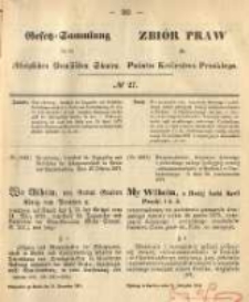 Gesetz-Sammlung für die Königlichen Preussischen Staaten. 1874.11.21 No27