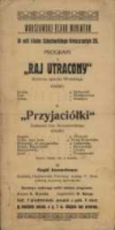 Raj utracony komiczna operetka Wrońskiego : Przyjaciółki Znakomita kom. Korzeniowskiego