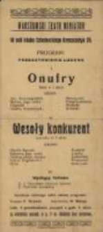 Onufry farsa w 1 akcie : Wesoły konkurent operetka w 1 akcie