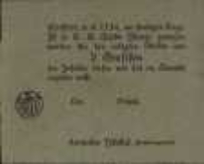 Dresden, a. d. 1754, am heutigen Tage ... Raths Waage