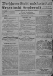 Wreschener Stadt und Kreisblatt; Wrzesiński Orędownik miejski i powiatowy: amtlicher Anzeiger für den Kreis Wreschen; organ urzędowy na powiat wrzesiński 1919.01.30 Nr12